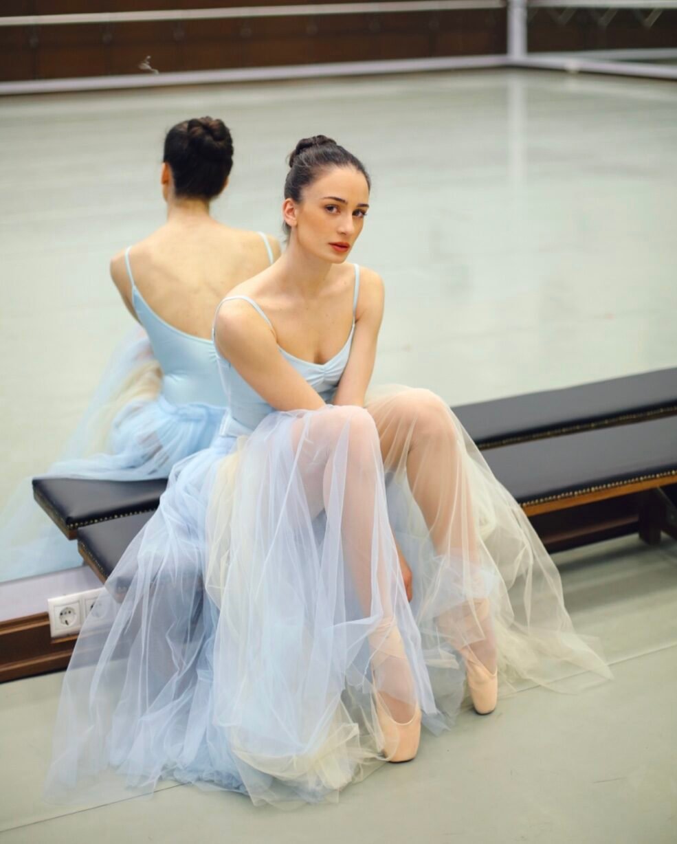At the studio of the State Ballet of Georgia